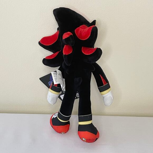 Sonic the Hedgehog & Shadow Plush Set of 2 | 10" Sega Stuffed Animals | NWT - Picture 5 of 13
